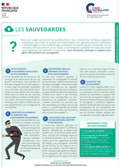 Les sauvegardes