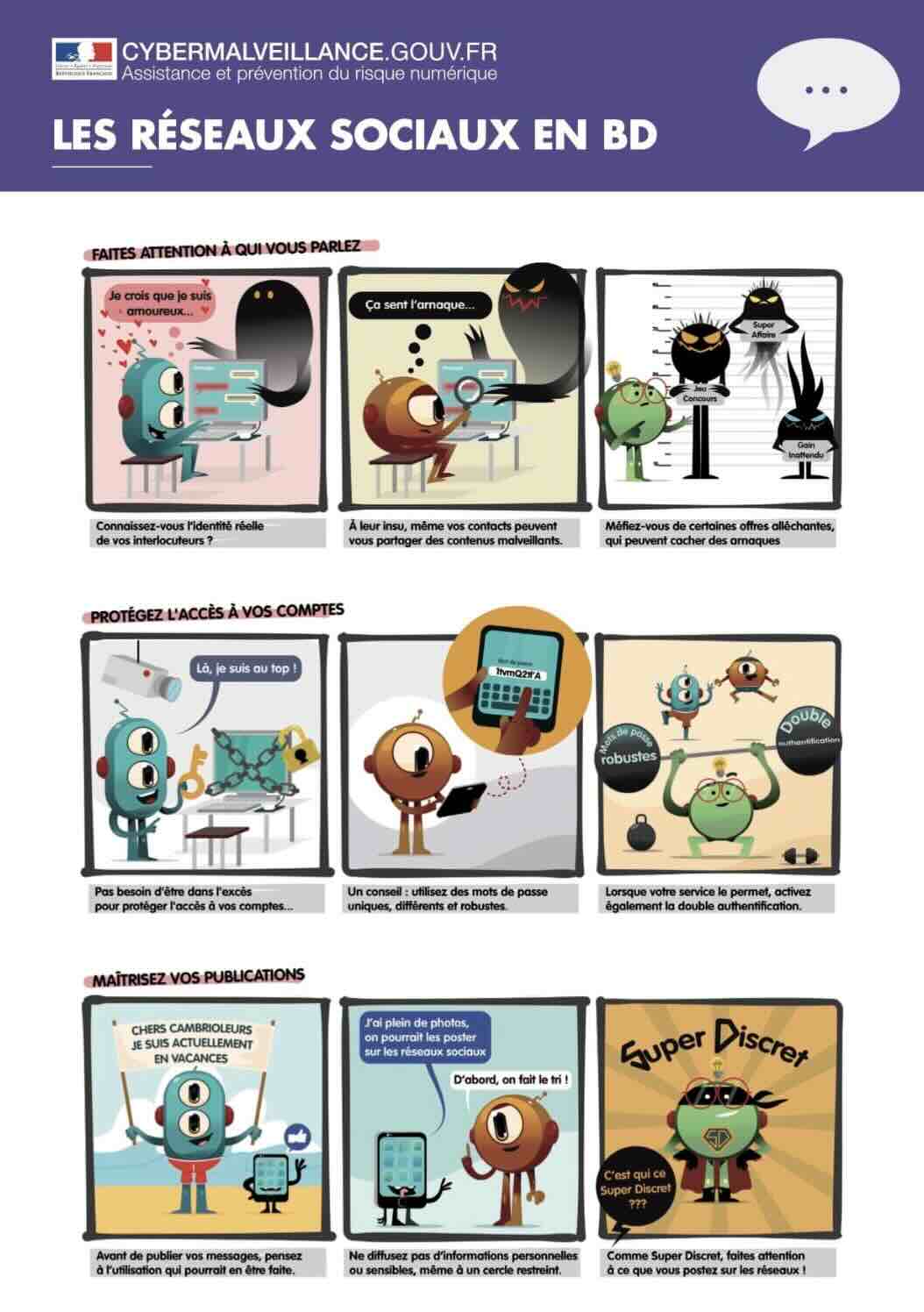 Les réseaux sociaux en BD