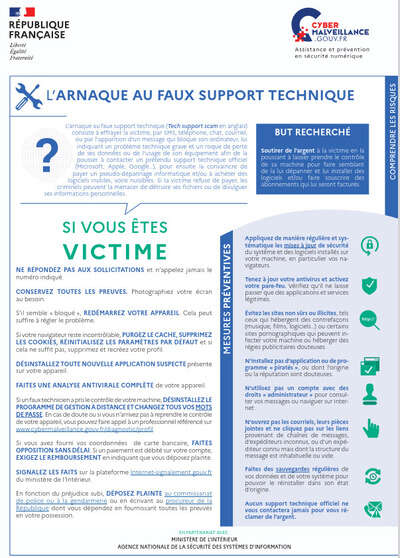 L'arnaque au faux support technique