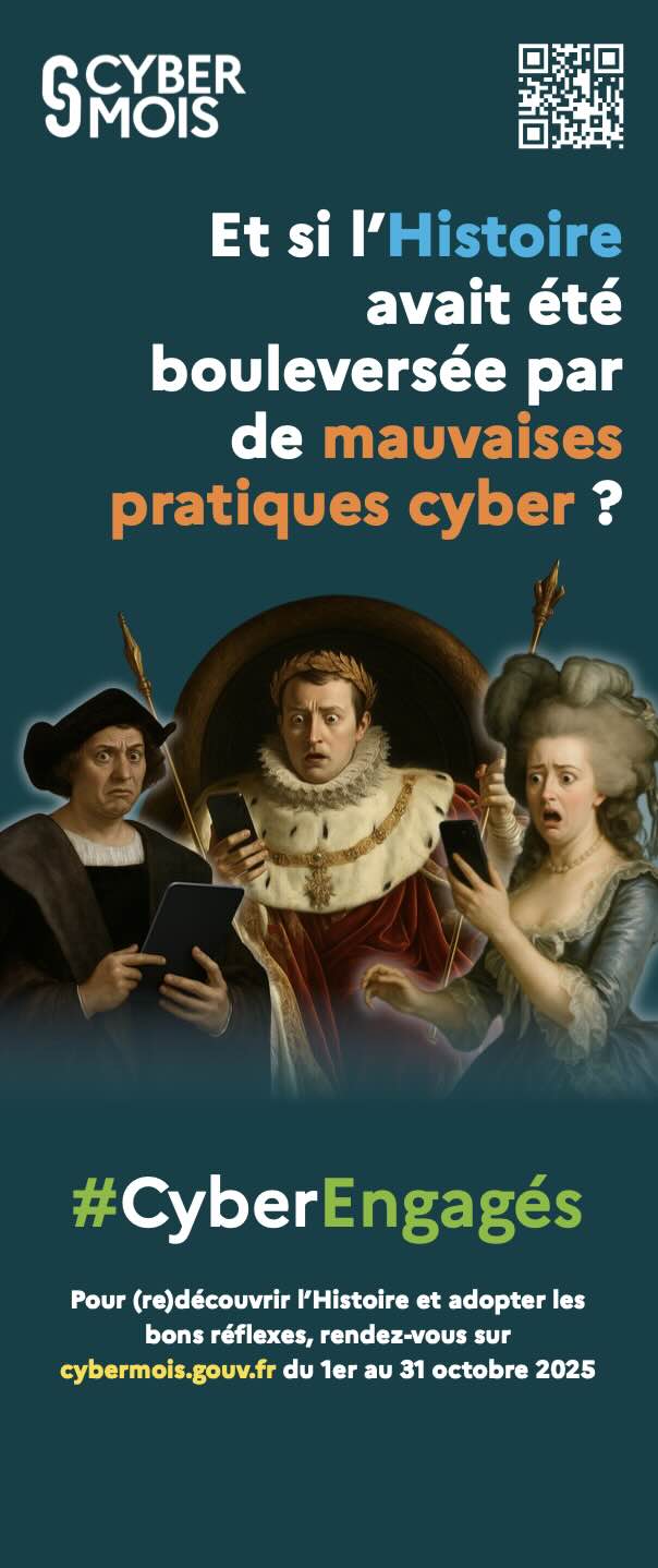 Kakémono de la campagne Cybermois 2025